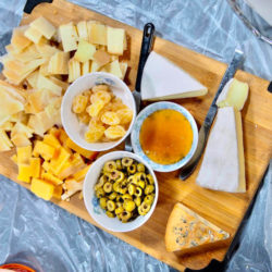 Various types of cheeses